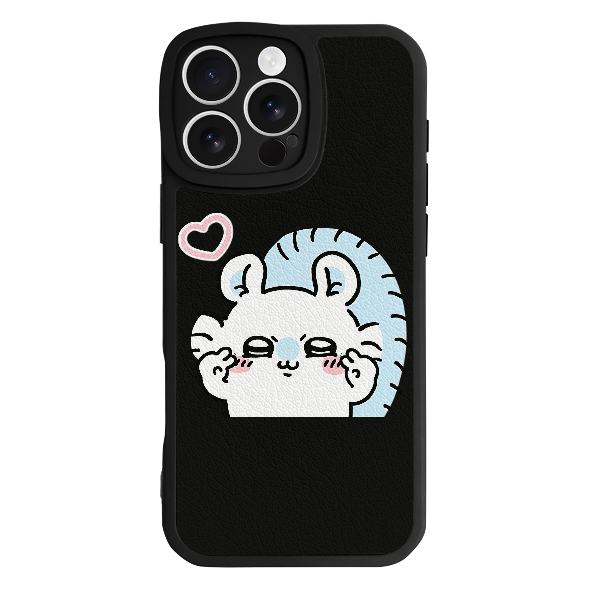 （画像用） ちいかわ モモンガ Chii-kawa Momonga 【iPhone 16シリーズ対応】シリコンスマホケース（レザー調） 材質：シリコン